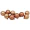9ct. 2.5" Bronze 2-Finish Glass Ball Christmas Ornaments